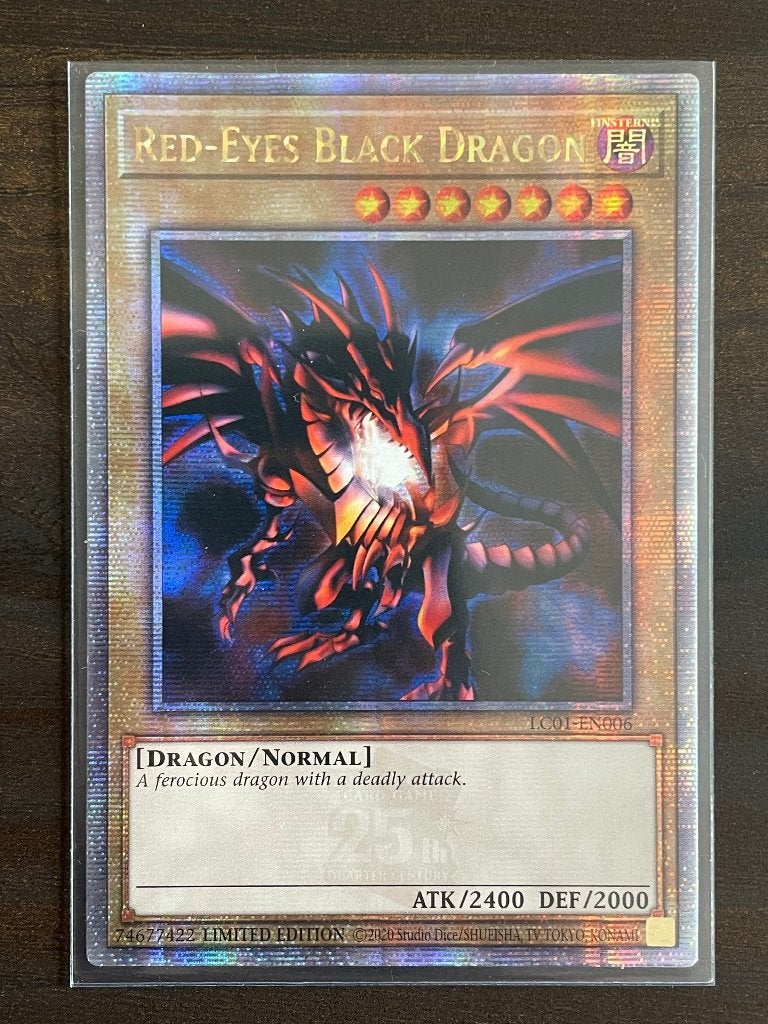 ÉDITION LIMITÉE : Red Eyes Black Dragon - Art original, Enlèvement ou Envoi, Neuf, Cartes en vrac