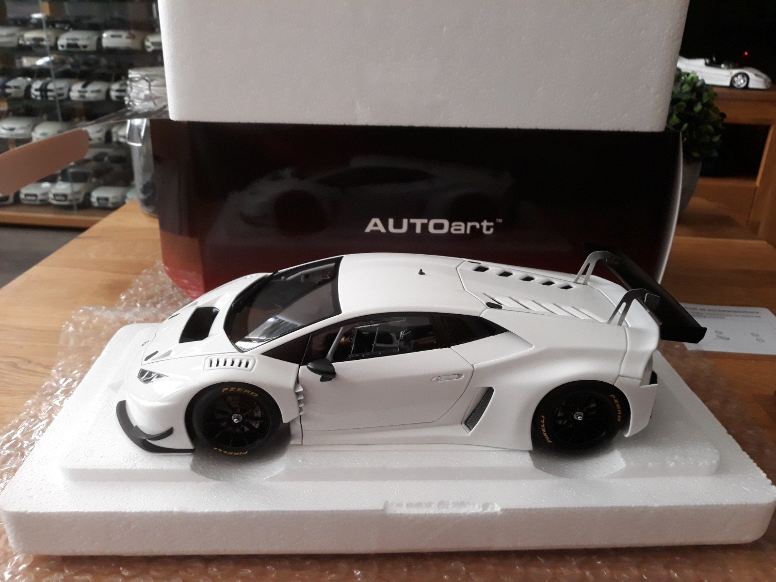 Autoart 81527 1/18 Lamborghini Huracan GT3 blanche, Enlèvement ou Envoi, Neuf, Voiture, Autoart