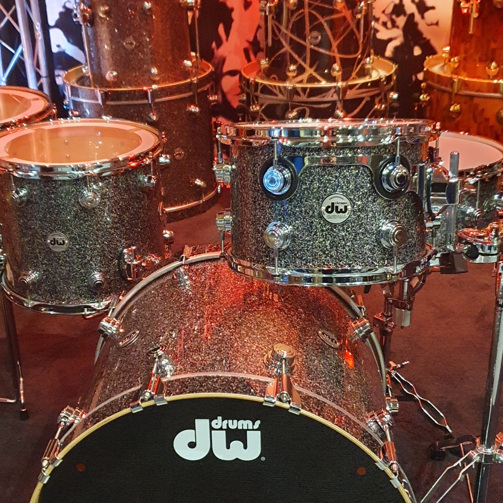 DW Collector's sets ( 2 stuks) in black Galaxy.Special Price, Musique & Instruments, Batteries & Percussions, Enlèvement ou Envoi