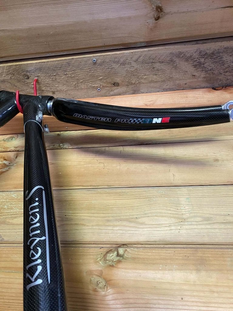 Master pro carbon frame maat 53, Fietsen en Brommers, Fietsonderdelen, Ophalen, Frame, Gebruikt, Master pro Kleynen.