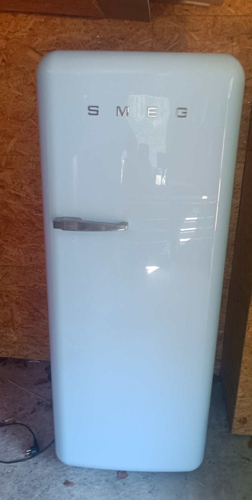 SMEG koelkast babyblauw, Ophalen, Met vriesvak
