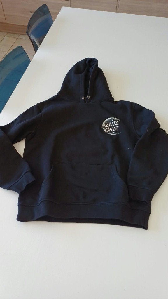 Sweat à capuche Santa Cruz noir, taille XS, Garçon, Enlèvement ou Envoi, Pull ou Veste, Santa cruz
