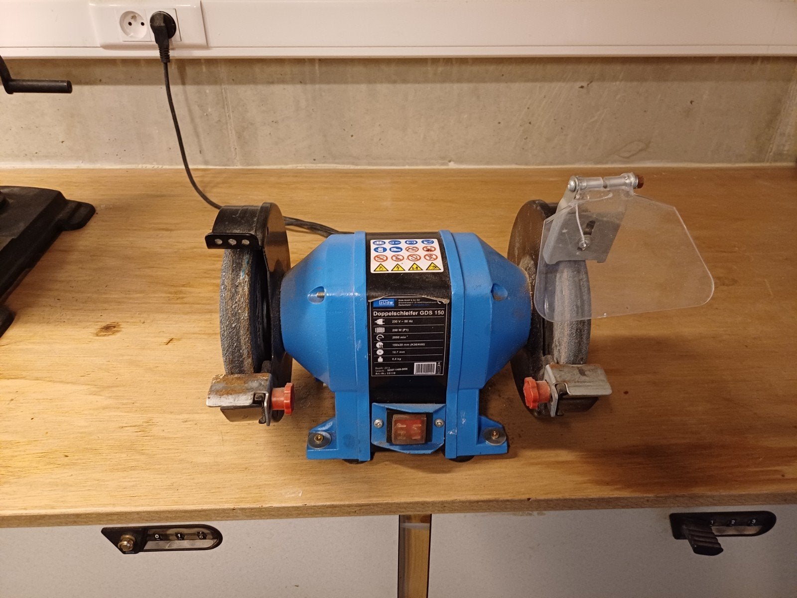 Güde GDS 150-15 Dubbele slijper, Ophalen