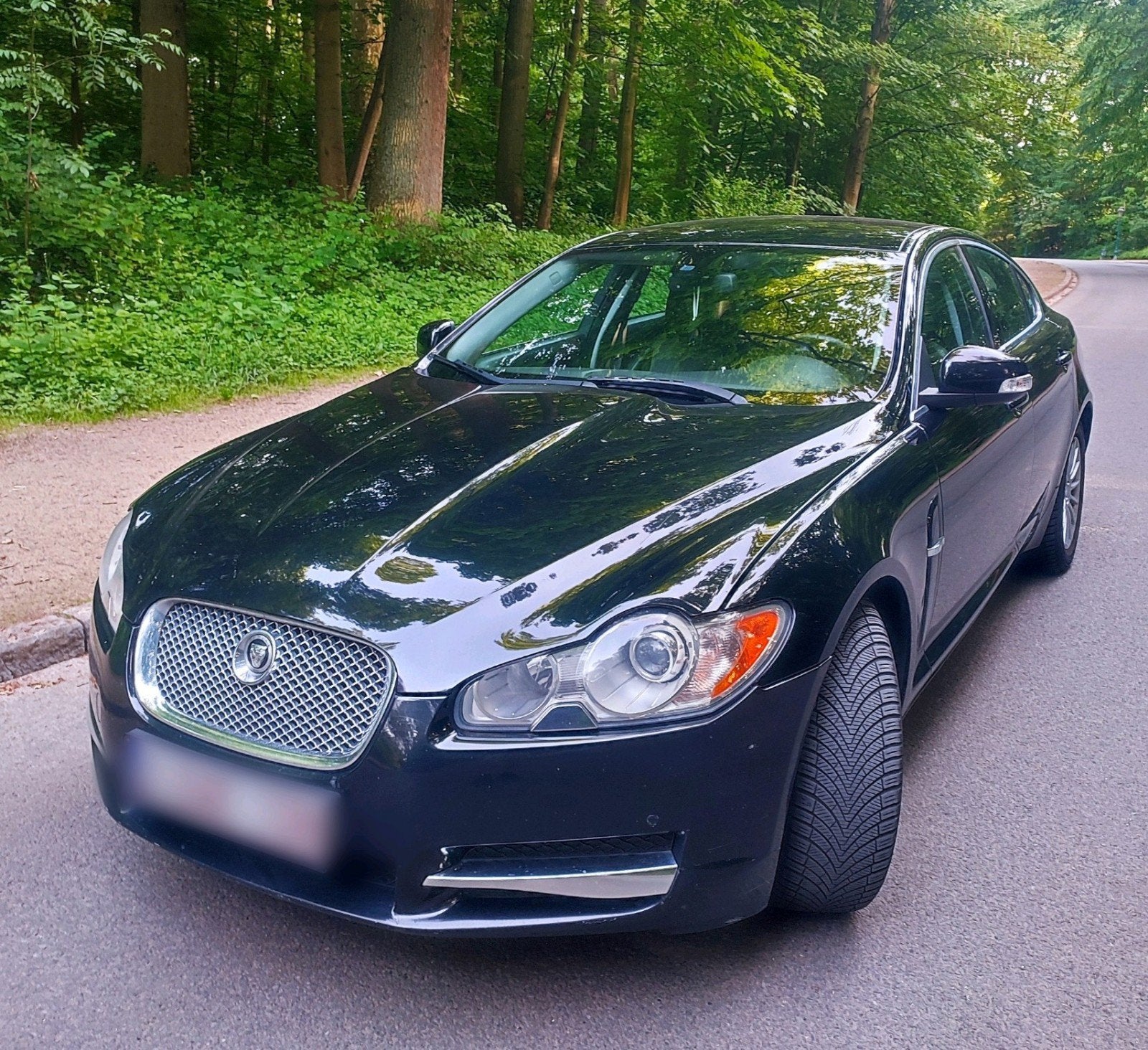 Jaguar XF 2.7 V6 Diesel, avec ou sans CT, mécanique ok, Autos, Cuir, Achat, Entretenue par le concessionnaire, Noir