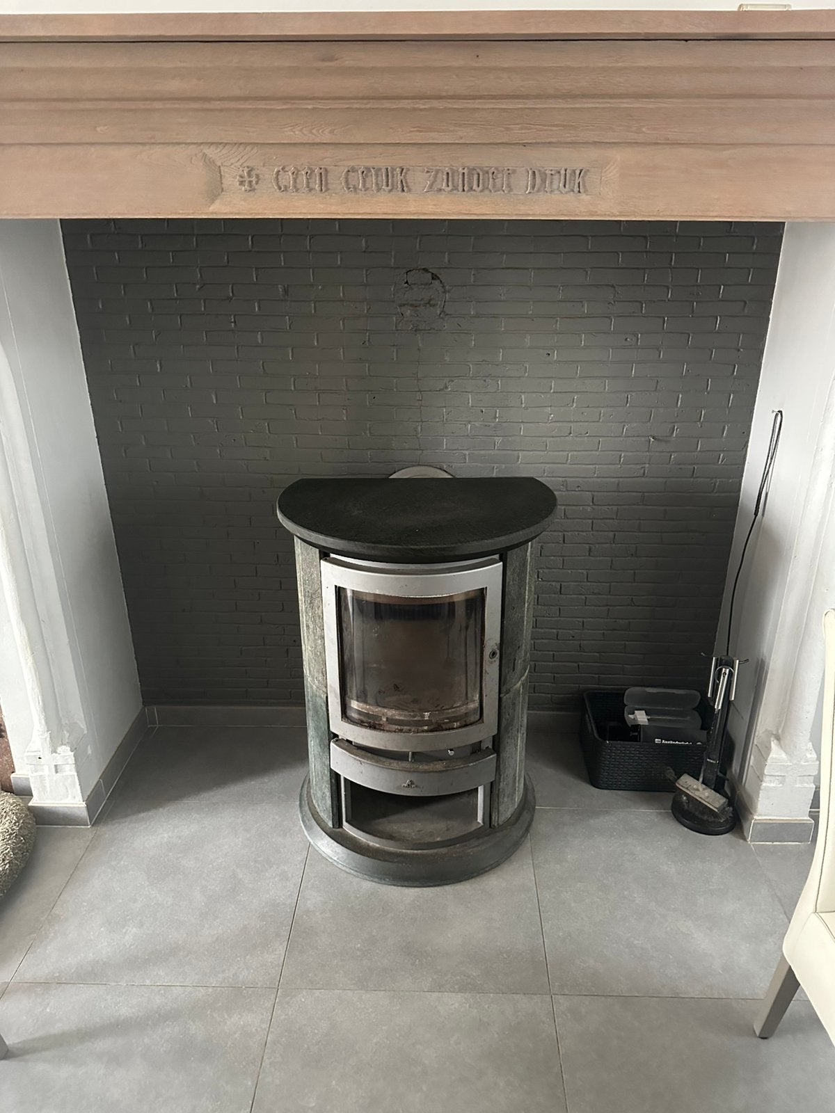 Barbas eco 500 speksteen houtkachel, Huis en Inrichting, Ophalen, Gebruikt, Houtkachel