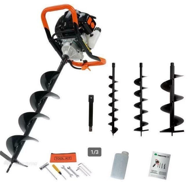 F-tools benzine grondboor (2tact) inclusief boren. Nieuw!!!, Enlèvement, Neuf, Tarière, F-tools