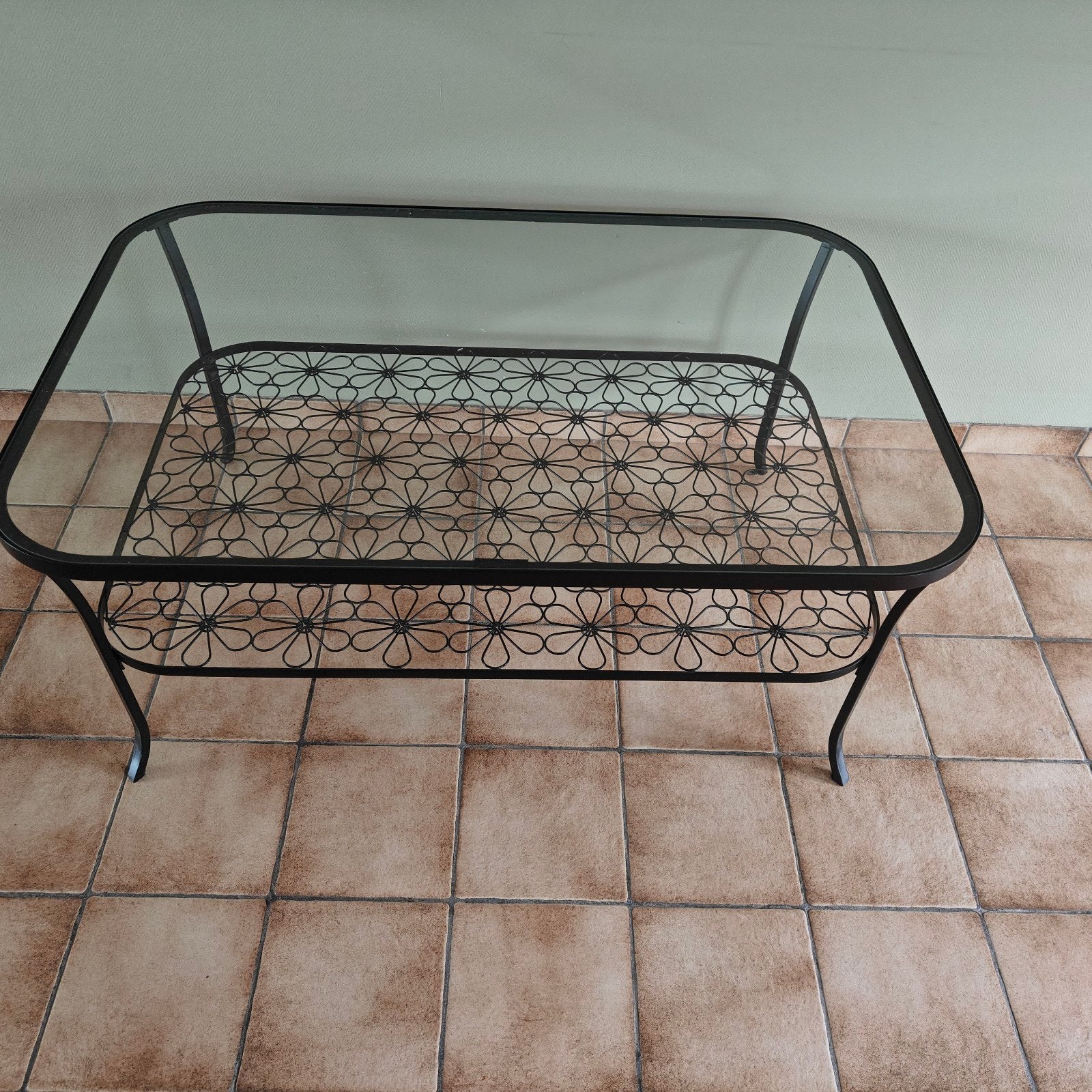 Salontafel met glazen blad, Huis en Inrichting, Tafels | Salontafels, Ophalen