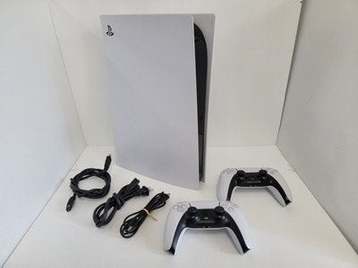 PlayStation 5 digital 825go + 2 manettes, Ophalen of Verzenden, Zo goed als nieuw, Playstation 5 Digital