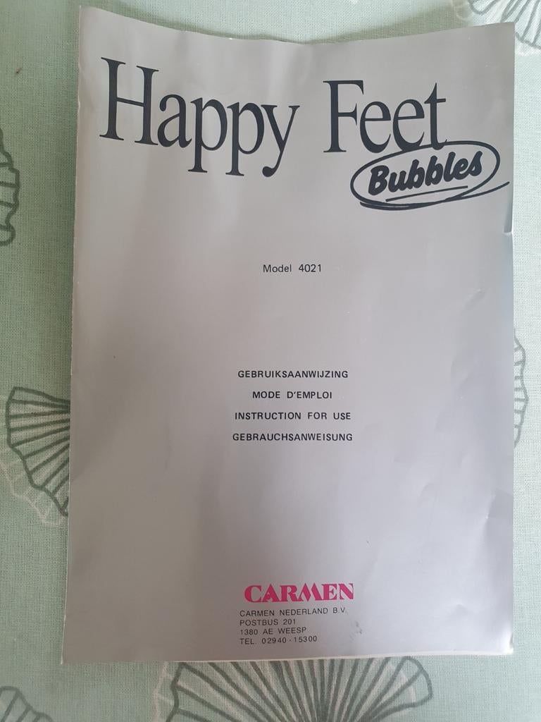 Happy Feet voetenbad, Elektronische apparatuur, Ophalen