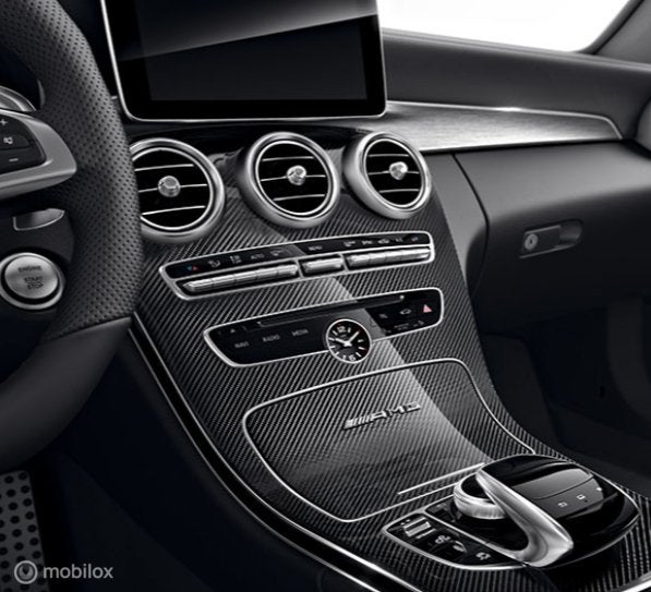 Carbon Middenconsole origineel Mercedes C W205 AMG (14->), Mercedes-Benz, Nieuw, Ophalen of Verzenden, Mercedes-Benz