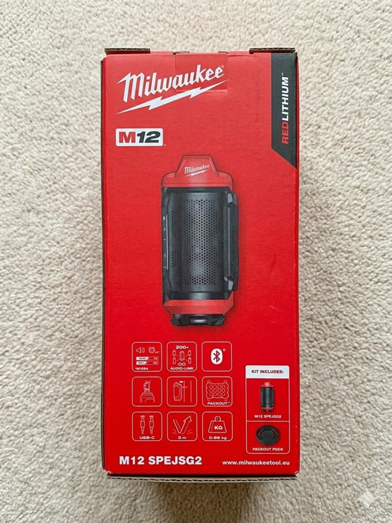 Enceinte Baffle Bluetooth Milwaukee M12 SPEJSG2 - Neuve, Enlèvement ou Envoi, Neuf