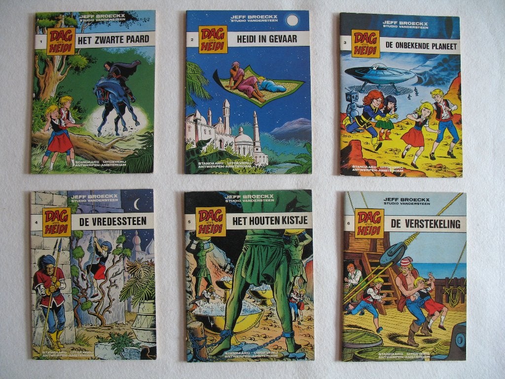 Dag en Heidi, 14 stuks, 1ste druk, Meerdere stripboeken, Ophalen of Verzenden, Zo goed als nieuw