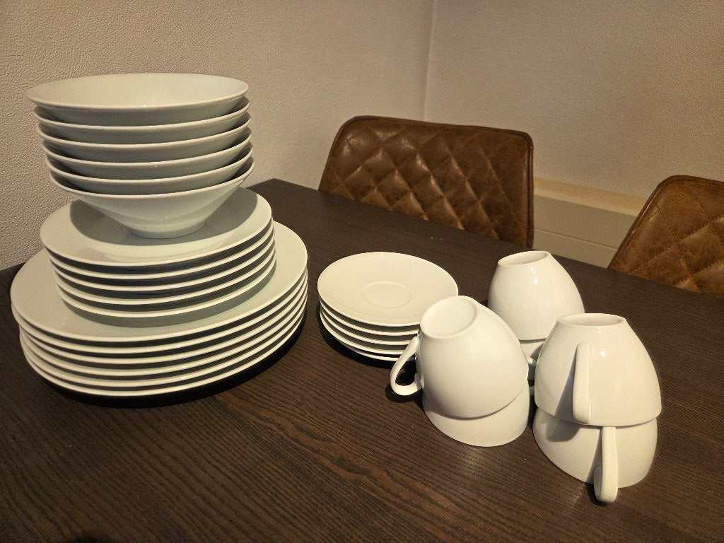 Bordenset wit, Ophalen, Gebruikt, IKEA, Bord(en)