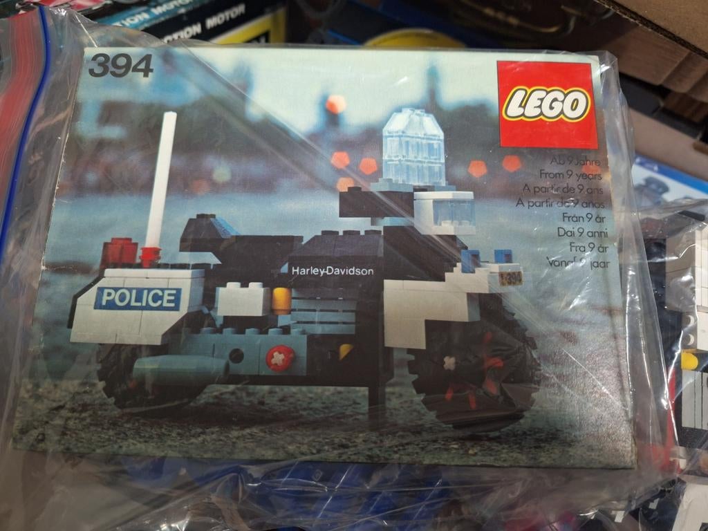 Lego 394 Harley Davidson politie motor, Ophalen, Compleet, Lego