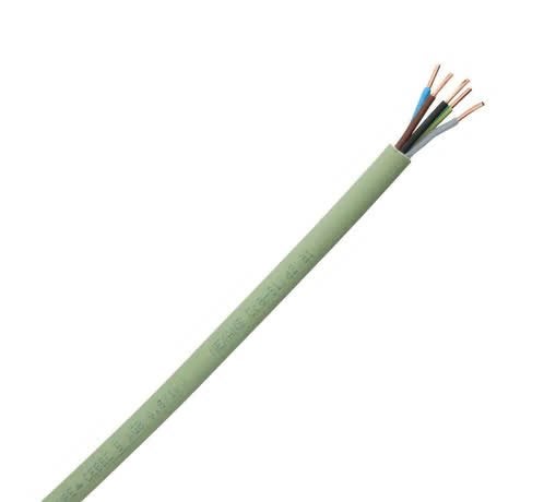 Câble électrique 5G6 XVB, gaine verte (5 mètres), Enlèvement ou Envoi, Neuf, Câble ou Fil électrique