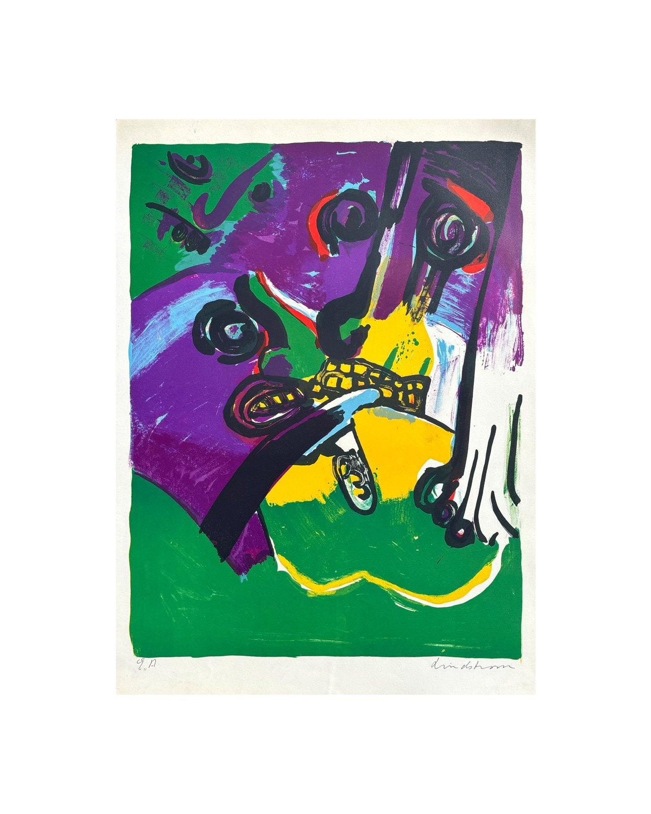 Lithographie colorée de Bengt Lindström (1925-2008), Édition limitée, Enlèvement ou Envoi, Abstrait, Lithographie