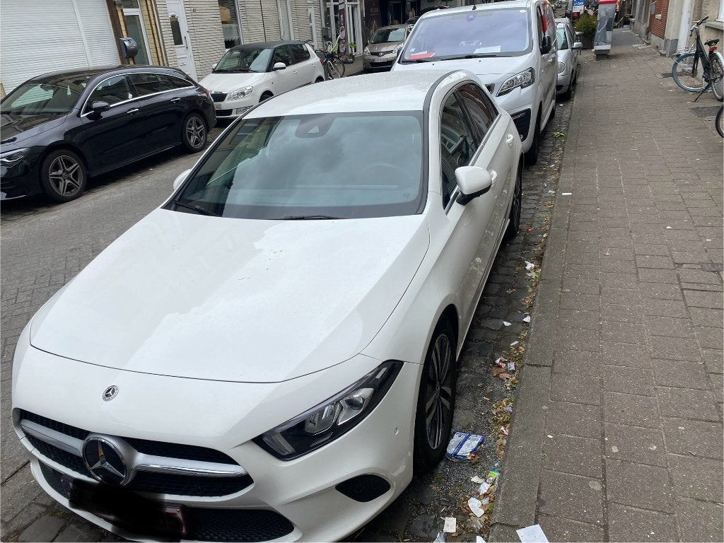 Mercedes A180d 85.xxx km, Auto's, Automaat, Wit, Leder, Diesel