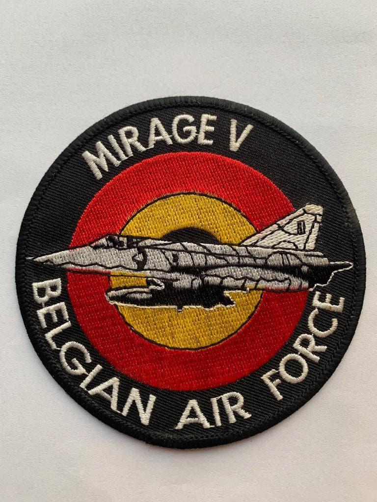 Badge Mirage V Belgian Air Force, Collections, Enlèvement ou Envoi, Armée de l'air, Emblème ou Badge