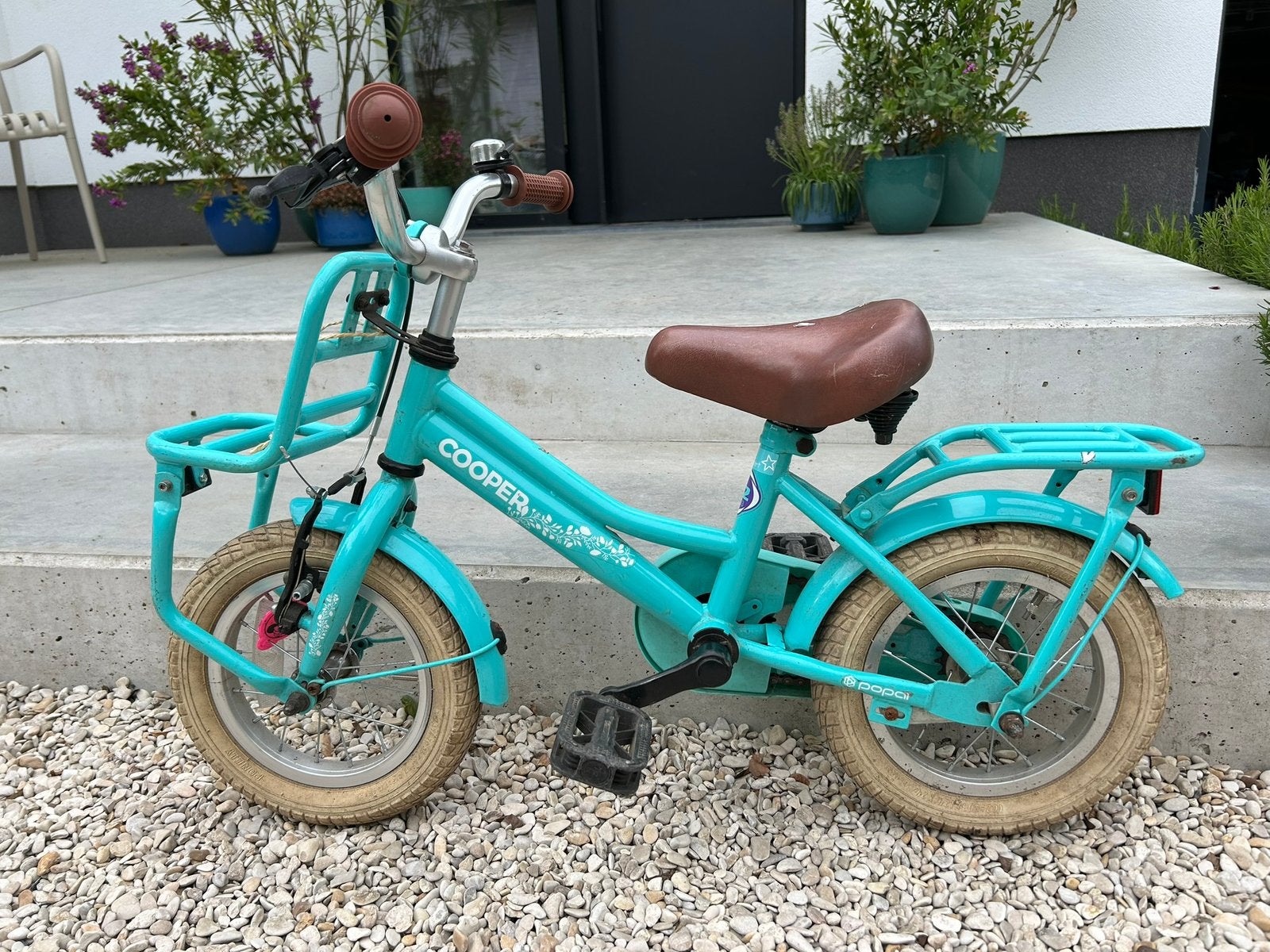 Kinderfiets Cooper 12 inch, Fietsen en Brommers, Fietsen | Kinderfietsjes, Ophalen, Terugtraprem, Zijwieltjes, Gebruikt