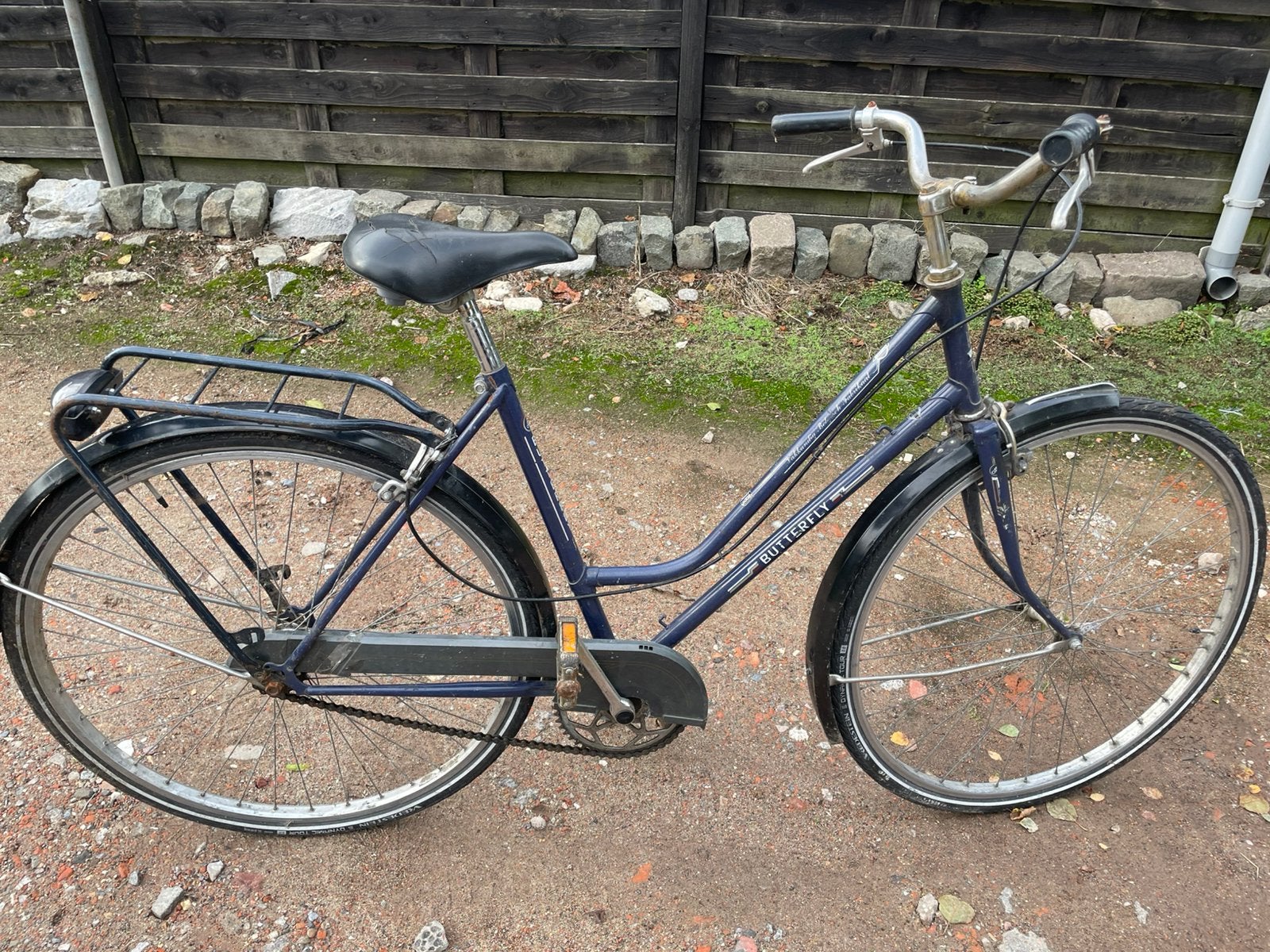 Damesfiets, Fietsen en Brommers, Ophalen, Gebruikt, Schijfrem, Handrem