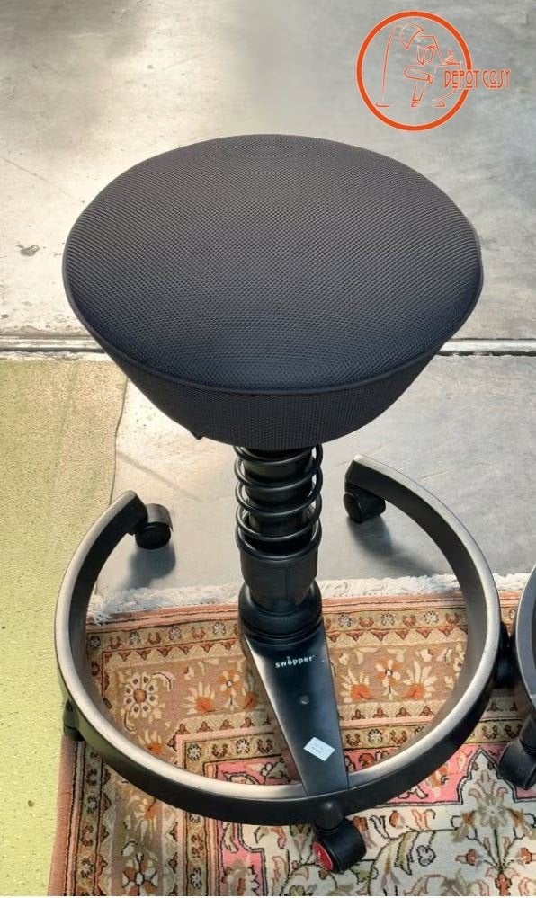 Tabouret de bureau ergonomique  Swopper air, Neuf, Gris, Tabouret de bureau, .