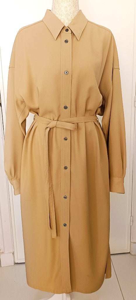 Uniqlo Long dress, size L, Beige, Maat 42/44 (L), Nieuw, Ophalen of Verzenden