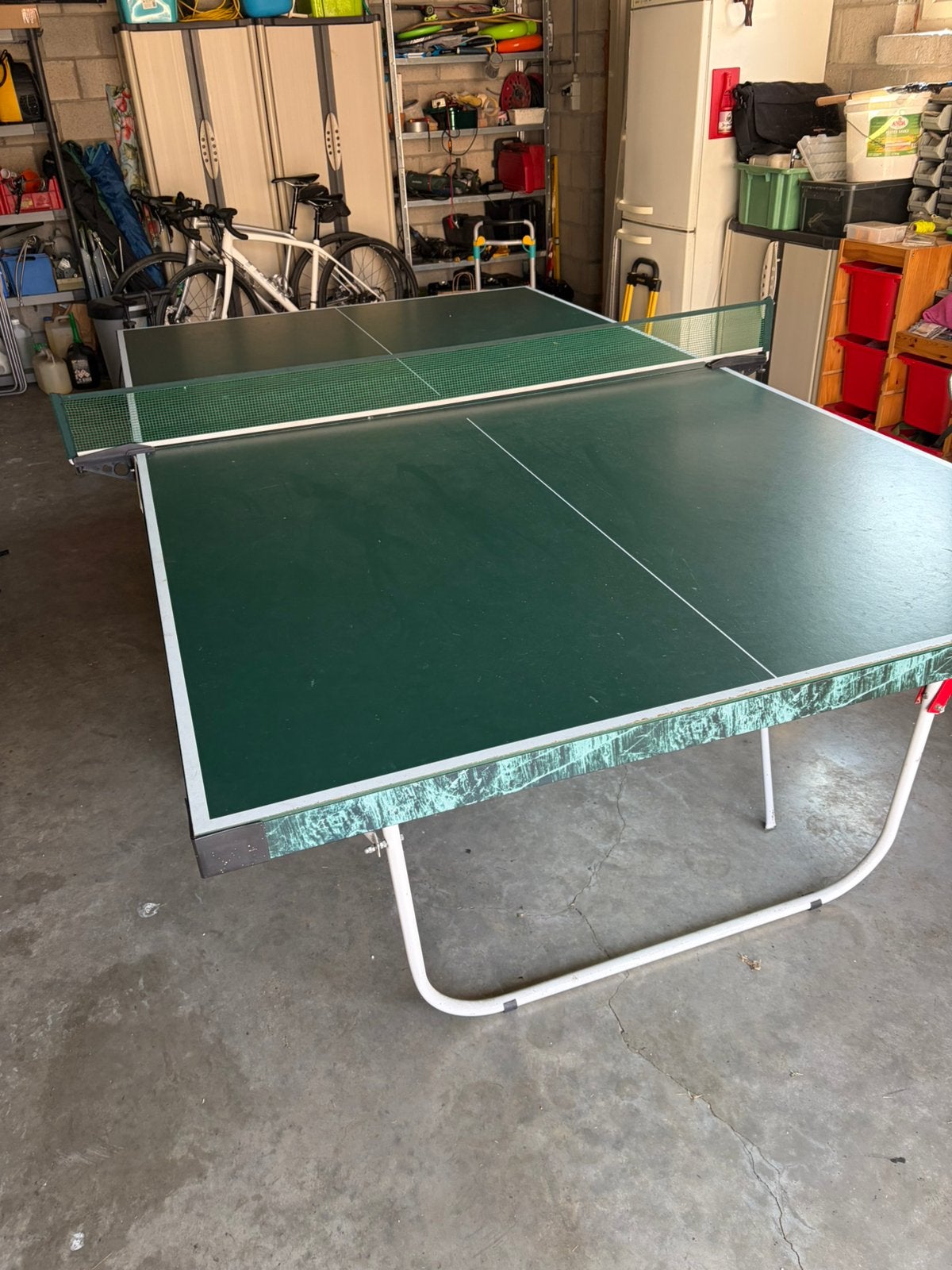 Tafeltennis tafel, Sports & Fitness, Enlèvement, Utilisé, Table d'intérieur, Pliante