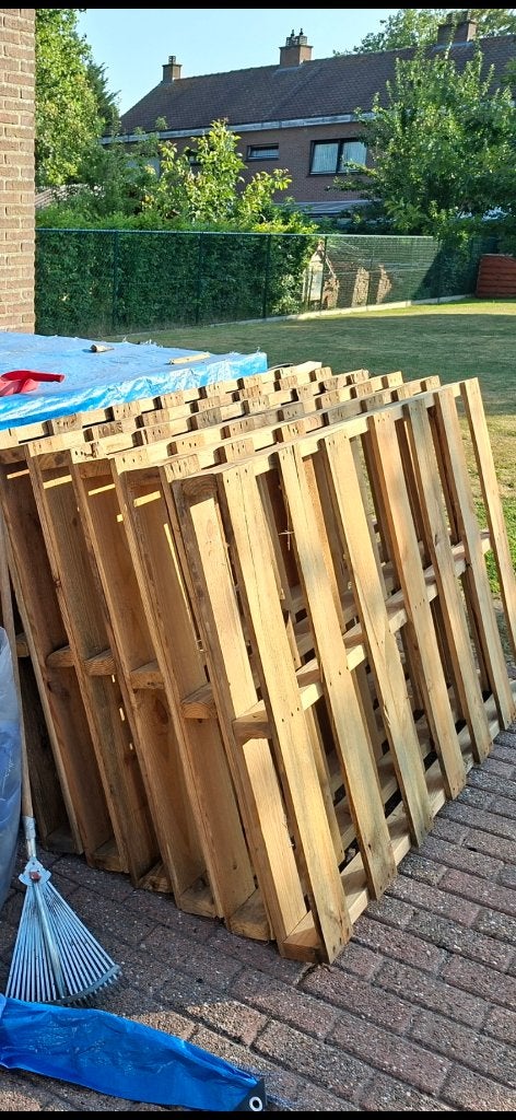 Grote pallets te koop, Ophalen