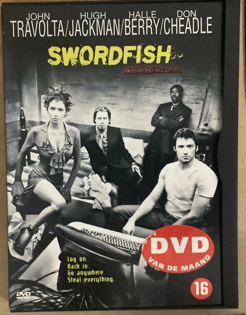 Swordfish (2001) Dvd John Travolta, Hugh Jackman, CD & DVD, DVD | Action, À partir de 16 ans, Enlèvement ou Envoi, Utilisé, Action