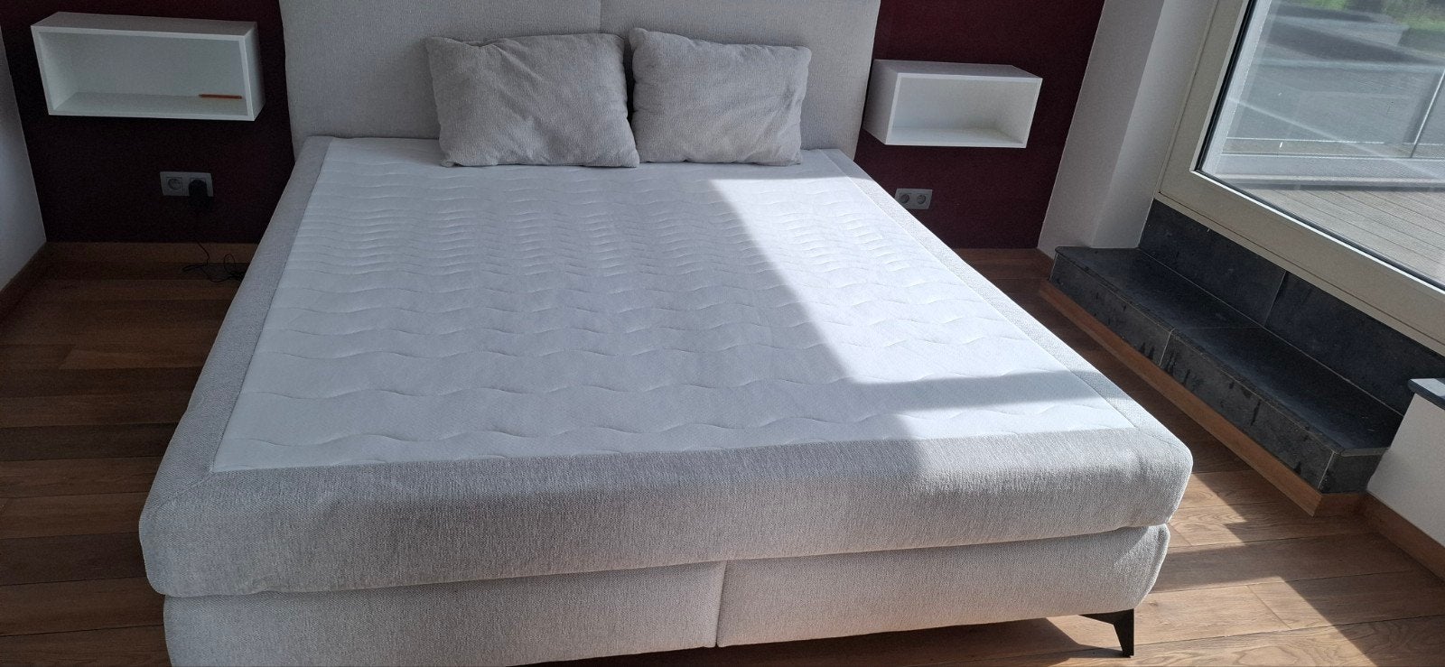 boxspring 180 220, Huis en Inrichting, Slaapkamer | Slaapbanken, Ophalen