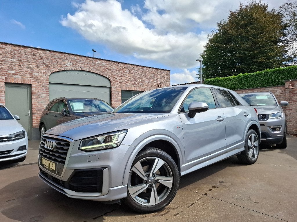 Audi Q2 S-Line,1.0TFSi/115pk,Leder,Xenon,Navi,Digi Cockpit, Auto's, Audi, Voorwielaandrijving, Bi-Xenon koplampen, Leder, Bedrijf