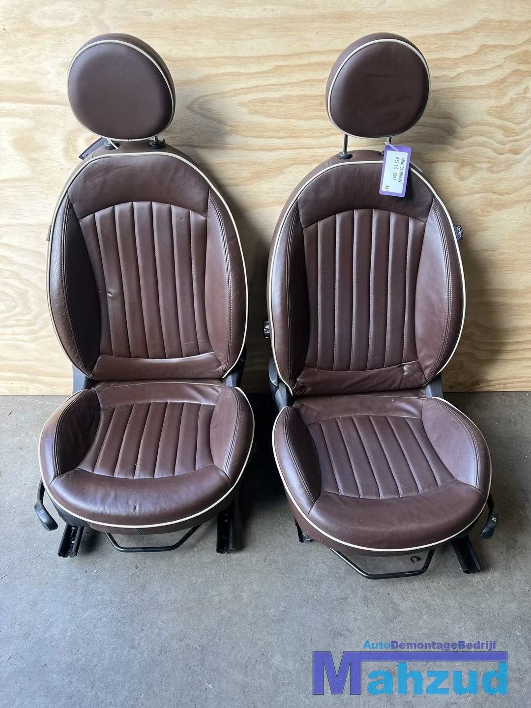 MINI CLUBMAN R55 bruin leer interieur stoel bank 2006-2015, Auto-onderdelen, Gebruikt, Customer.service@mini.co.uk, Mini, BMW AG