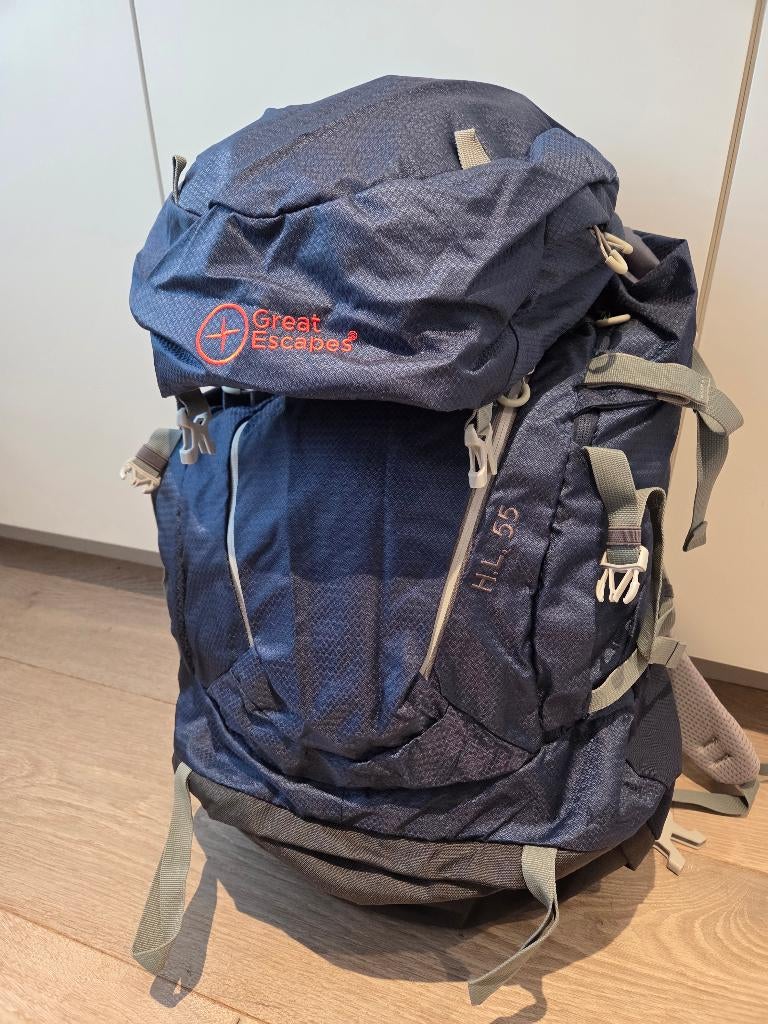 Trekrugzak Great Escapes 55L - nieuw met prijskaartje, Ophalen of Verzenden, Nieuw, Rugzak