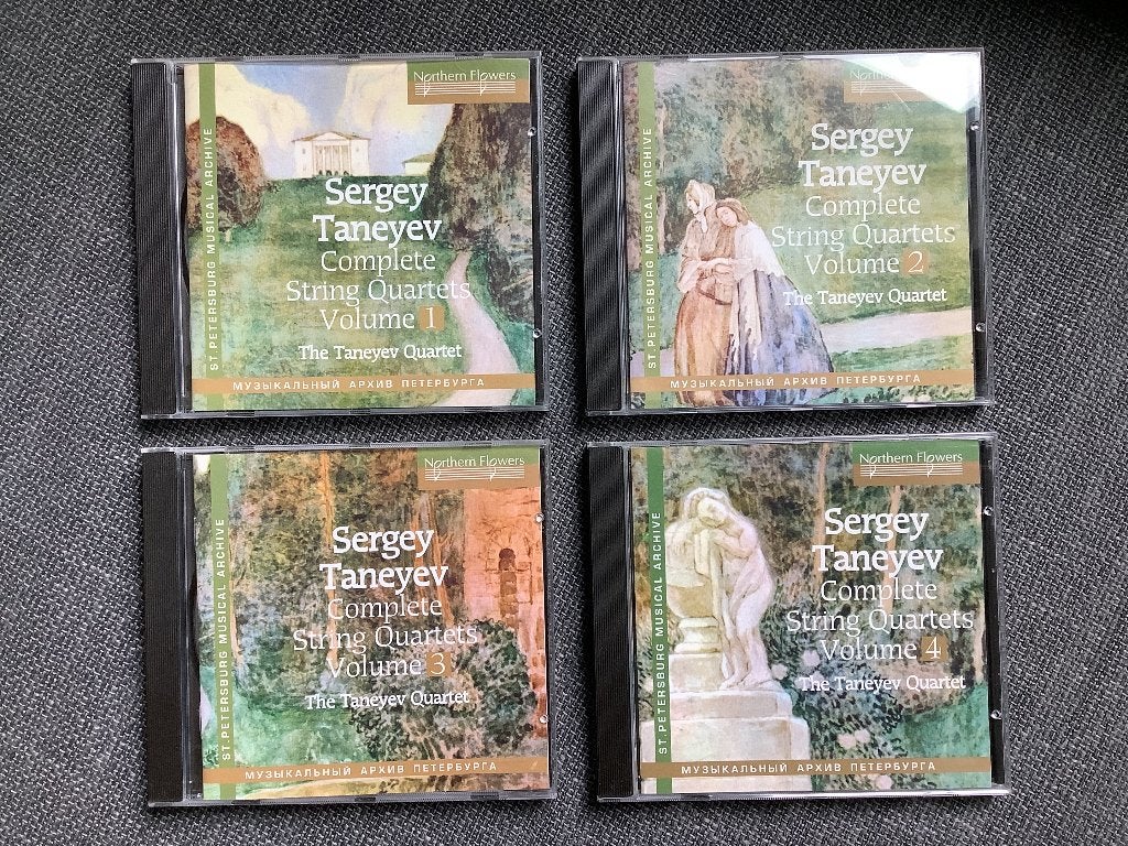 Sergey Taneyev : Complete string quartets. 4 CD, Enlèvement ou Envoi, Utilisé, Album, Musique de chambre