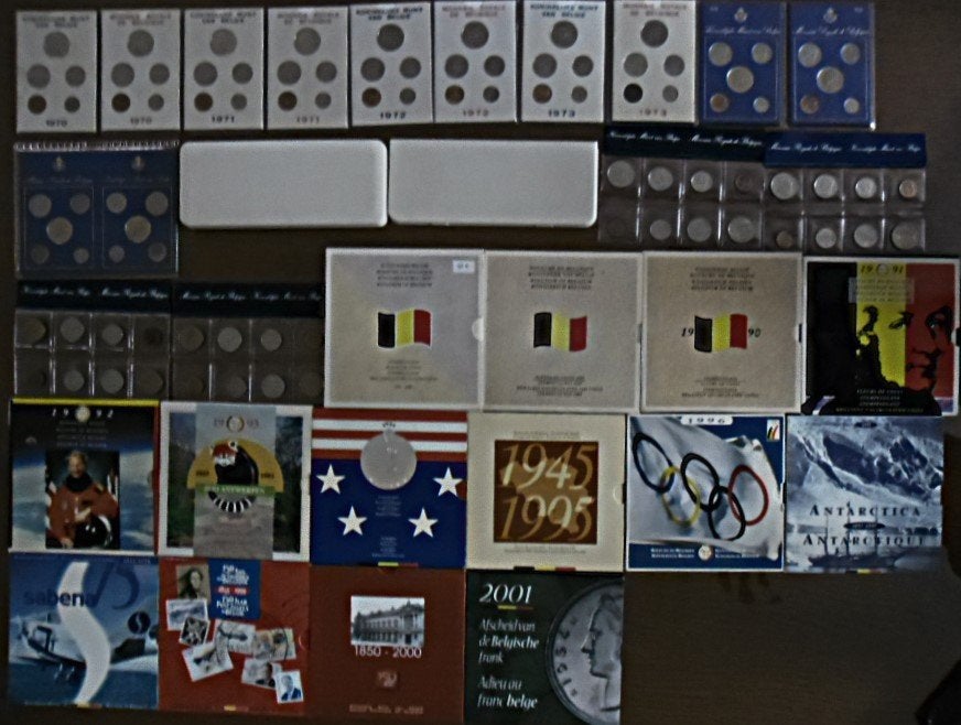 Complete Belgische franksets van 1970 tot 2001 (26 sets), Ophalen of Verzenden, Overig, Setje
