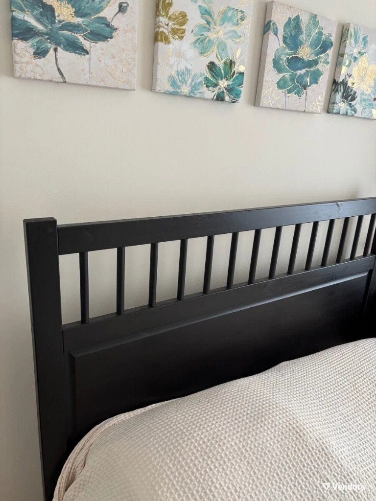 IKEA HEMNES Bed, Enlèvement, Utilisé, 180 cm, Bois