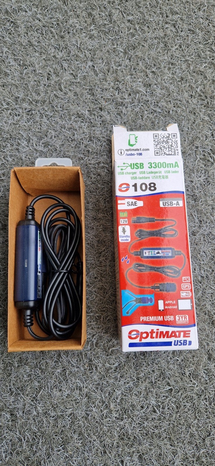 optimate usb-A charger 108, Motos, Enlèvement ou Envoi