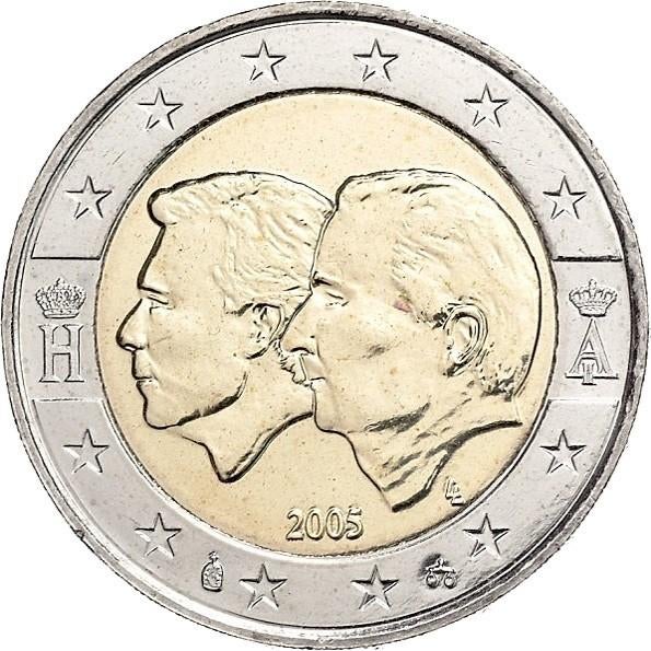 2 euro herdenkingsmunten uit omloop (gecirculeerd), Ophalen of Verzenden, België, 2 euro, Losse munt