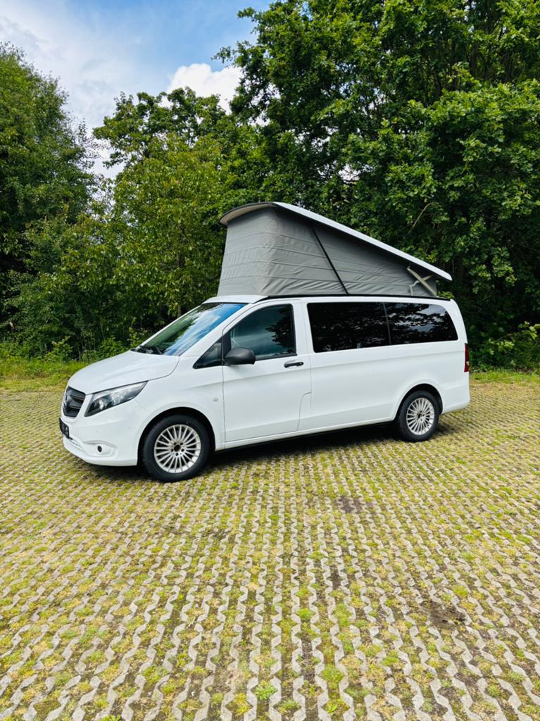 Mercedes Marco Polo**9G automaat**7 zitplaatsen**BTW wagen, Auto's, Mercedes-Benz, Particulier, Vito, ABS, Achteruitrijcamera