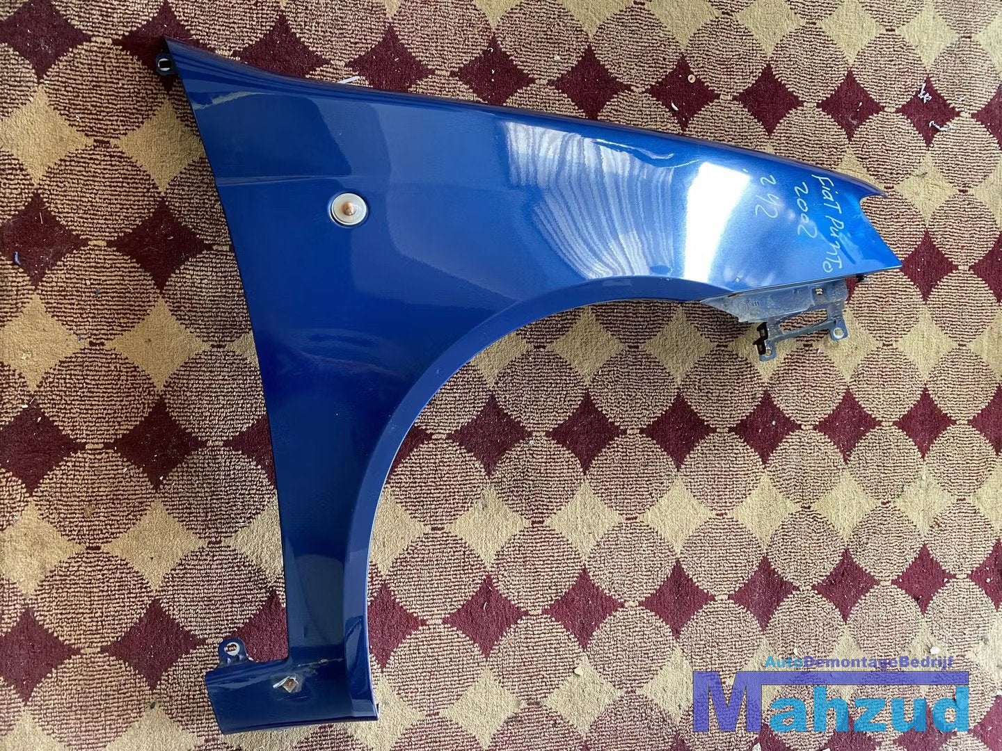 Fiat Punto rechter voor scherm Zijscherm blauw, Gebruikt, Voor, Stellantis Europe S.p.A., Info@stellantis.com