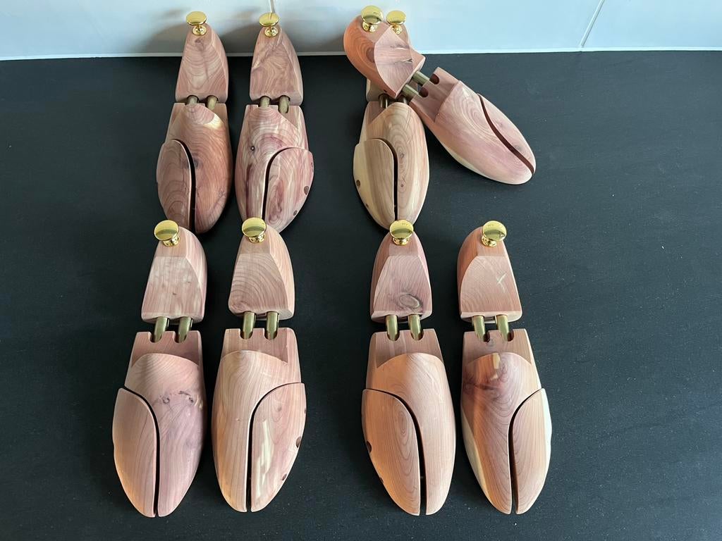 4 paar luxe cederhouten schoenspanners maat 45 nieuw, Neuf, Enlèvement ou Envoi, Brun, Autres types