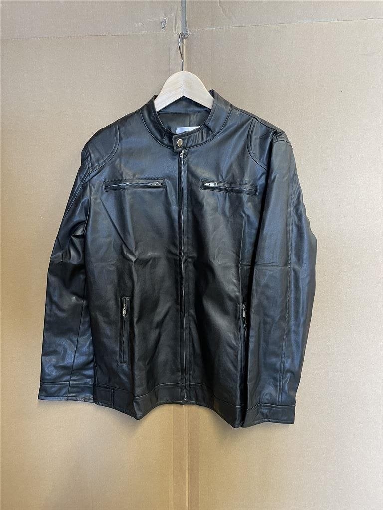 Vintage Cafe Racer zwart bruin slim fit biker jacket - Maat, Kleding | Heren, Ophalen of Verzenden, Zo goed als nieuw