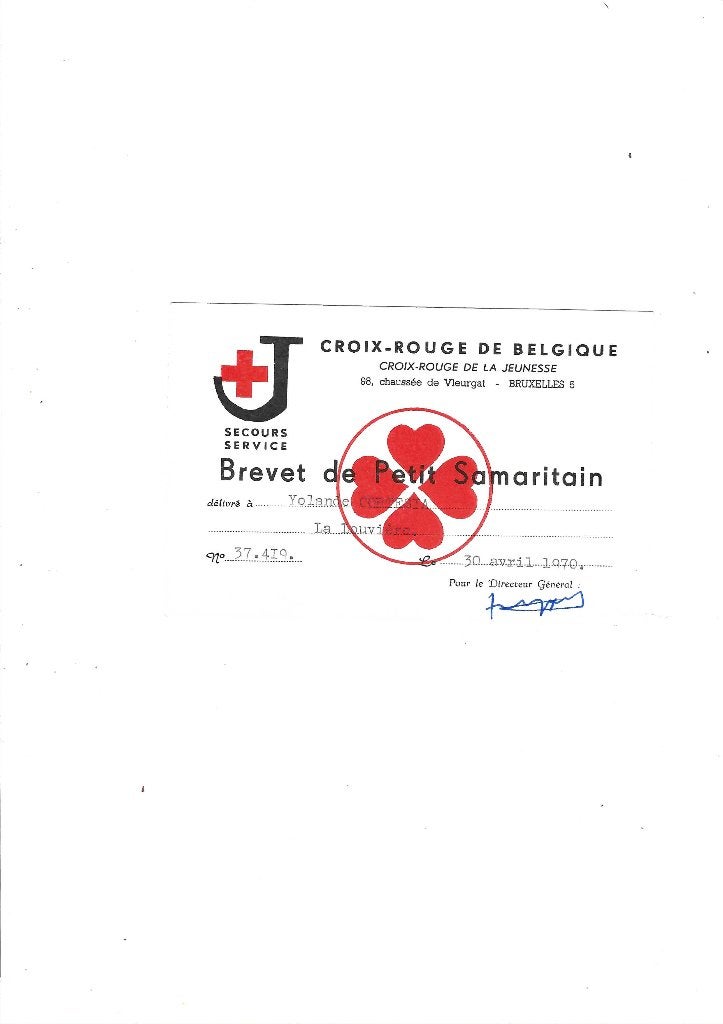 Croix Rouge de Belgique, Collections, Envoi, Utilisé
