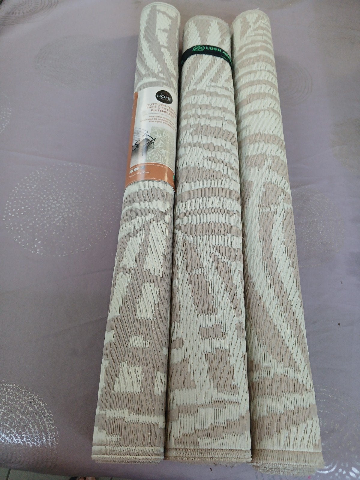 buiten mat, Ophalen, Beige, Bladeren