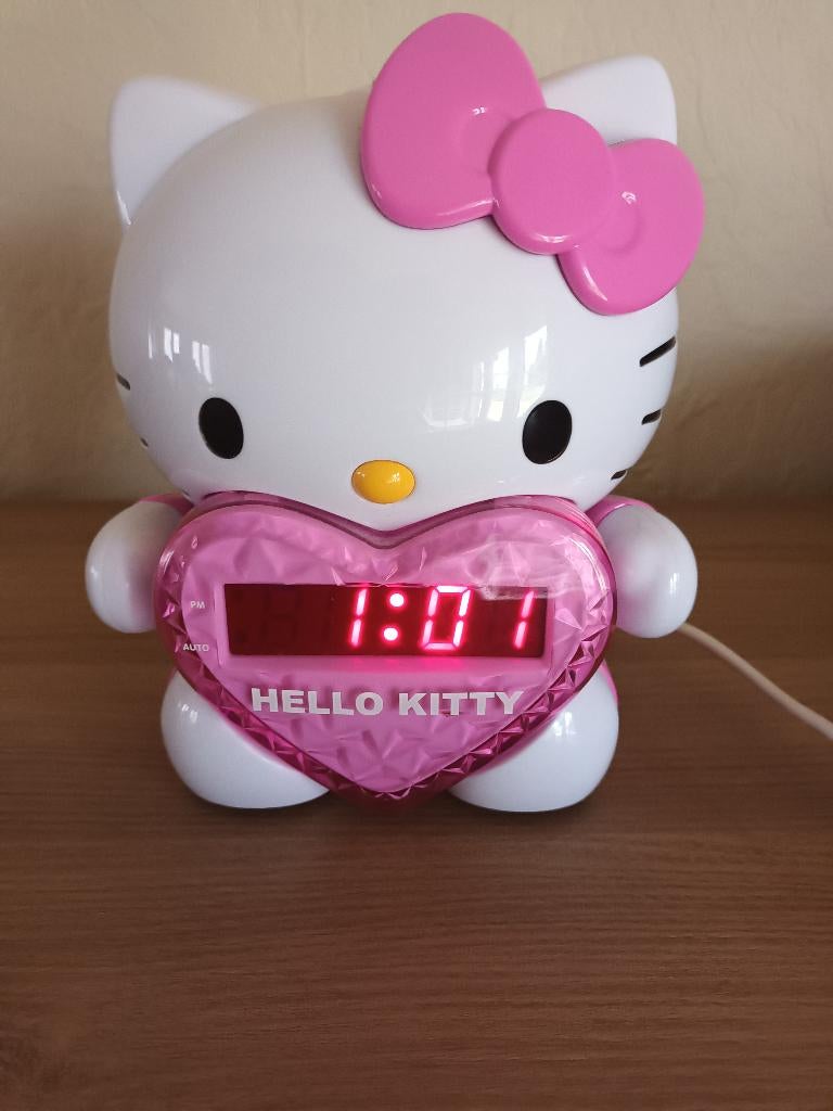 Wekkerradio Hello kitty met projectie, Elektronische apparatuur, Ophalen, Nieuw