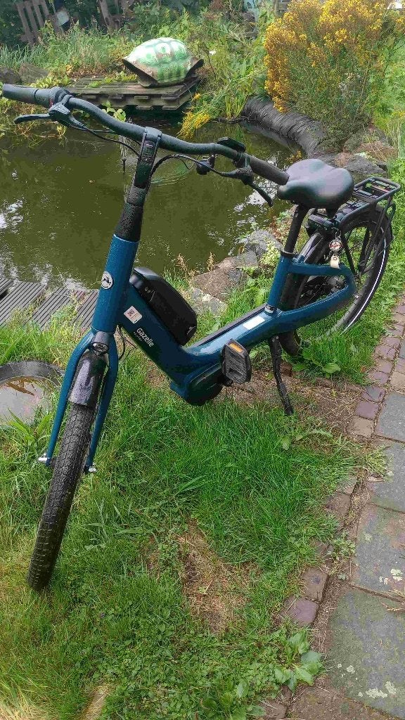 Elektrische fiets lage instap, Vélos & Vélomoteurs, Vélos électriques, 47 à 51 cm, 50 km par batterie ou plus, Comme neuf, Enlèvement