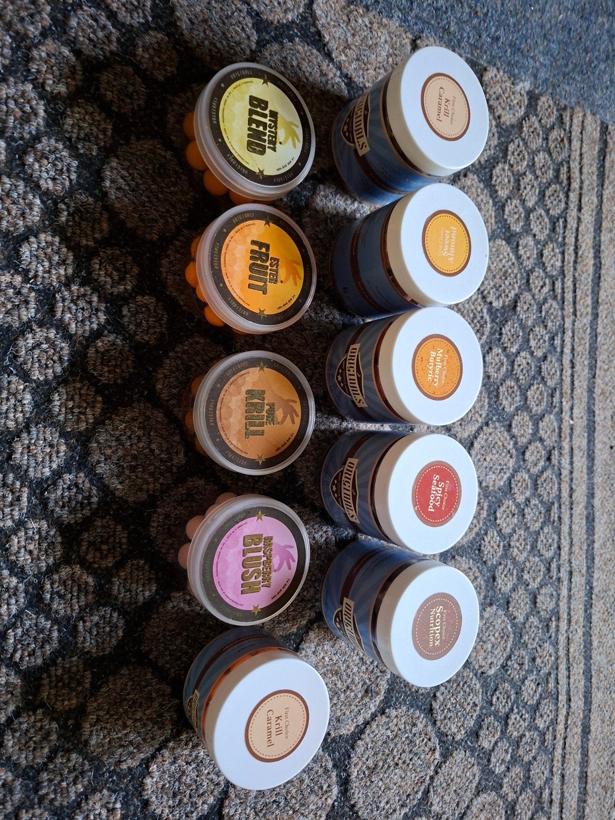 pops, hameçons durs, trempettes, Enlèvement