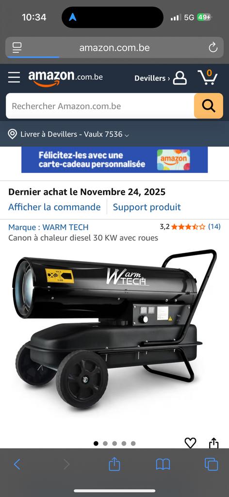 Canon a chaleur, Enlèvement