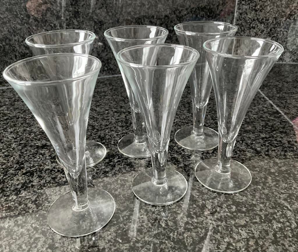6 verres à liqueur, Enlèvement ou Envoi, Comme neuf, Verres et Verres à shot