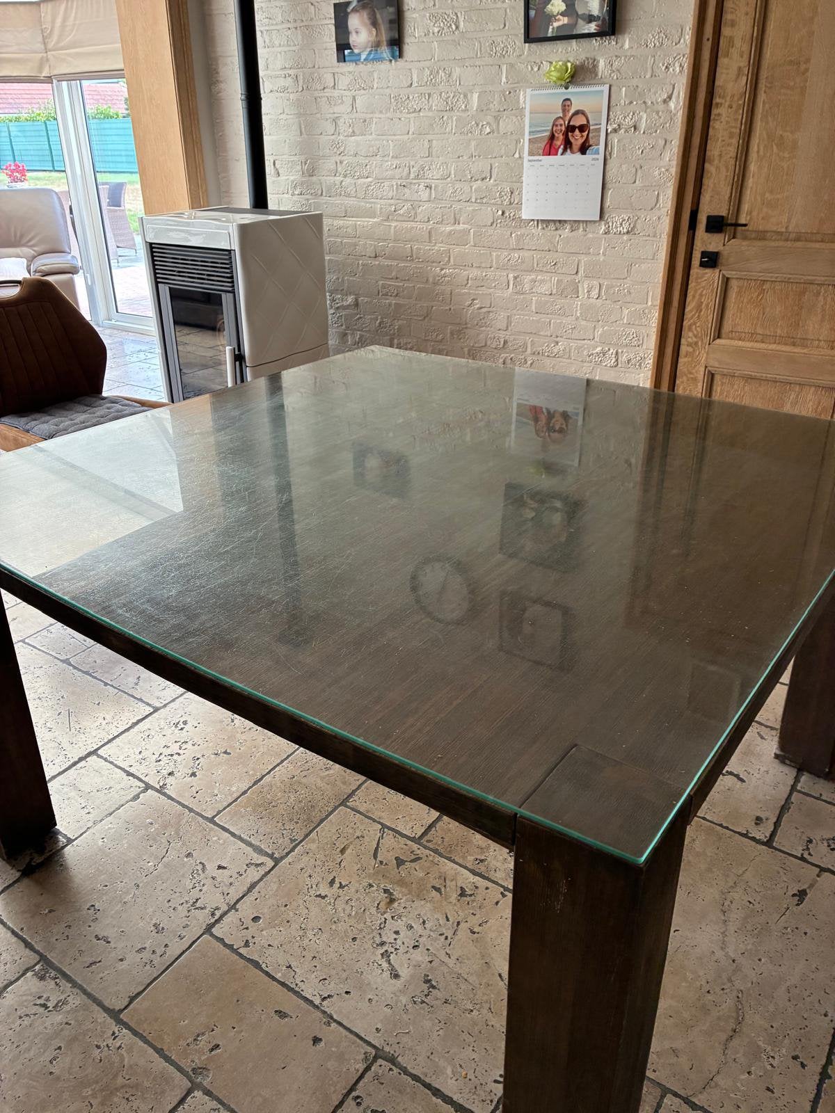 Houten tafel 8 personen, Huis en Inrichting, Ophalen, Gebruikt
